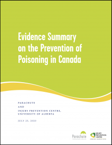 Cover of Evidence Summary on the Prevention of Poisoning in Canada